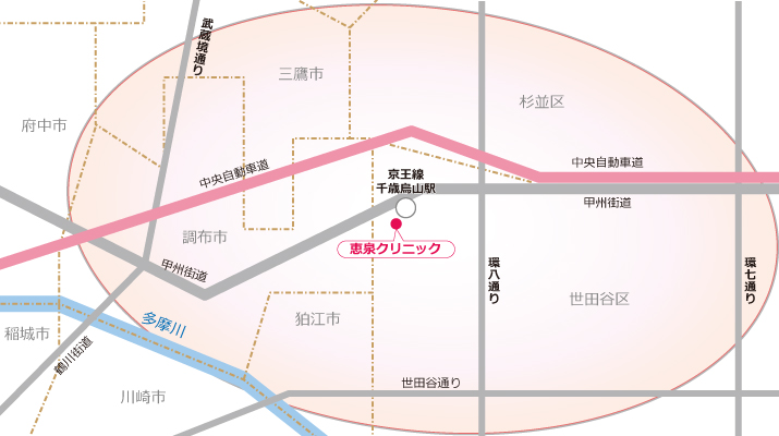 図：訪問エリアマップ